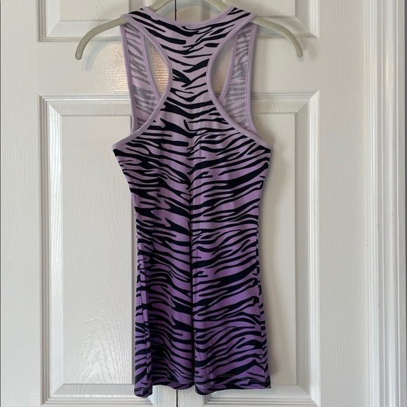Jet Set Zebra Racerback Tank Top - Picture 2 of 4